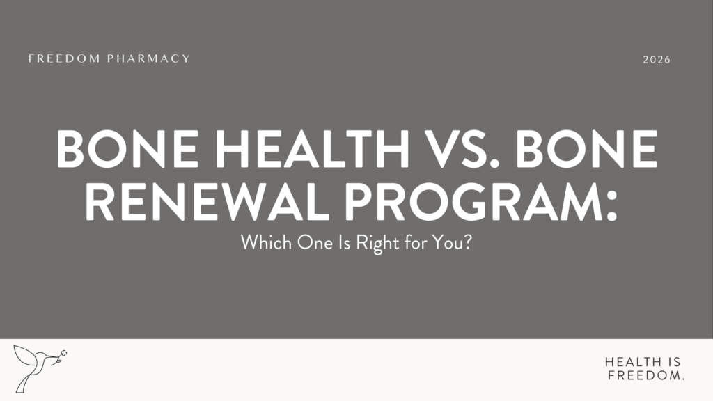 Bone Health vs Bone Renewal Program comparison guide for women’s bone density and healthy aging support